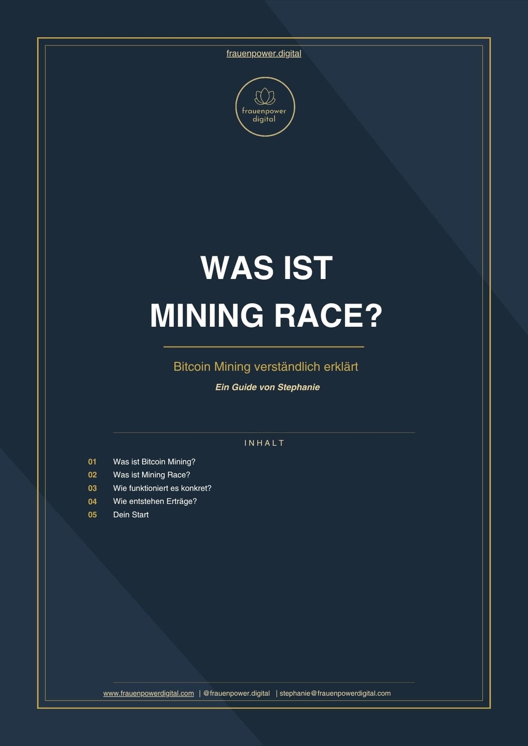 Das cover des Info Guides "Was ist Mining Race"