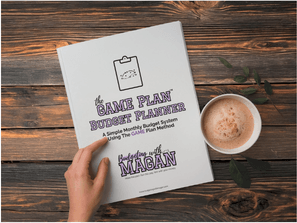 The GAME Plan Budget Planner printable budget system