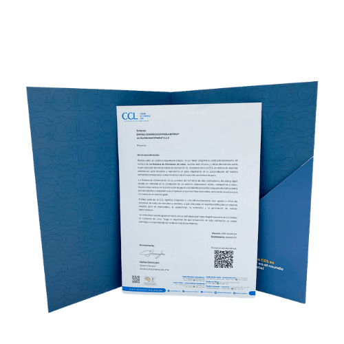 Reconocimiento institucional Cámara de Comercio de Lima