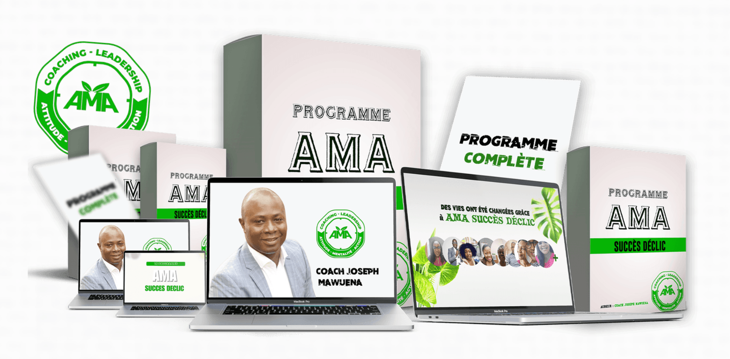 Illustration du programme AMA Succès Déclic – coaching transformationnel par Joseph Mawuena