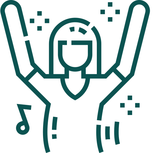 icône d'un coureur content