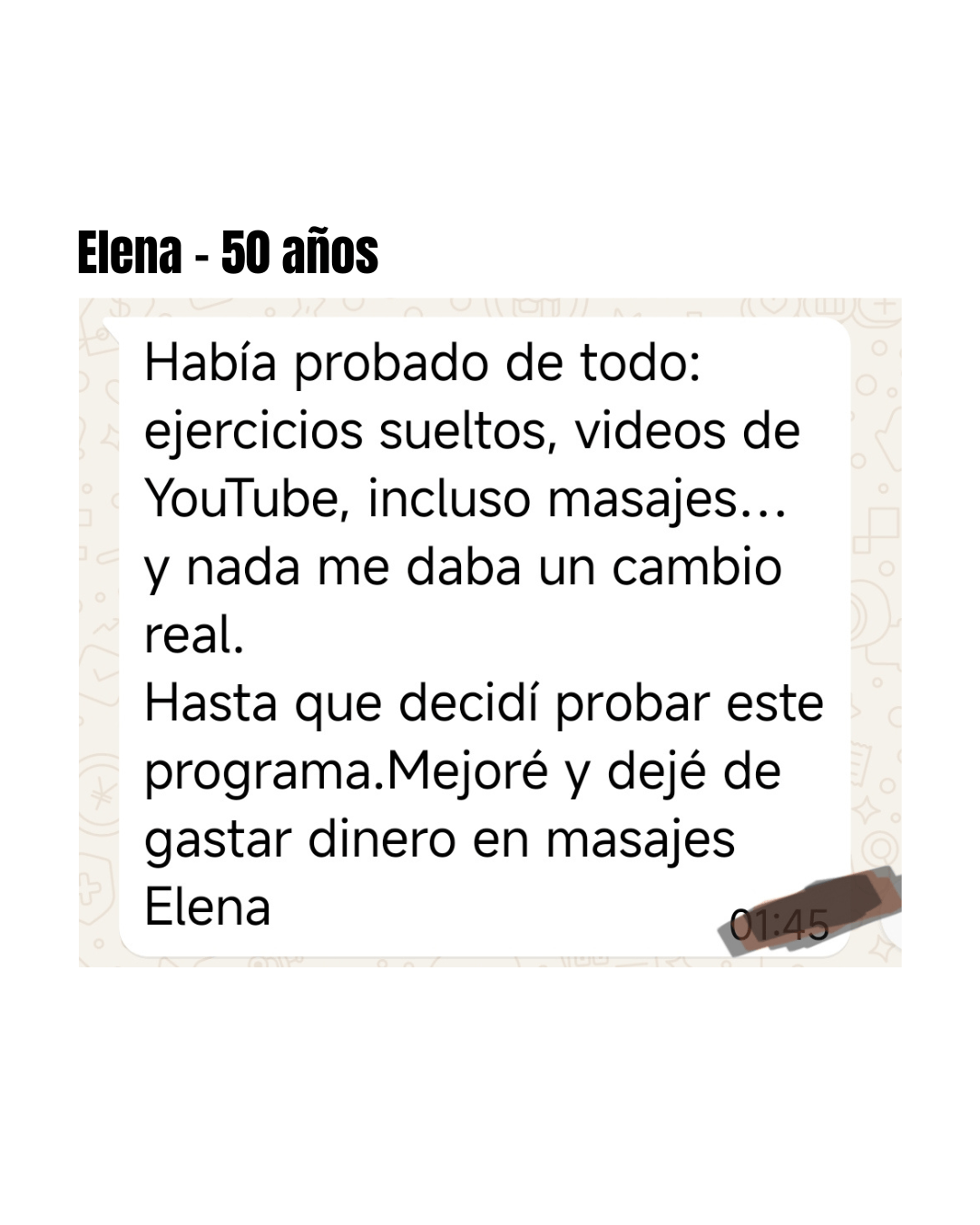Elena, 50 años
