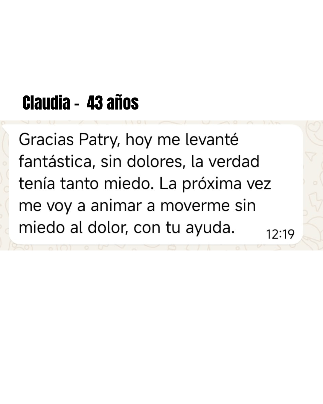 Claudia, 43 años