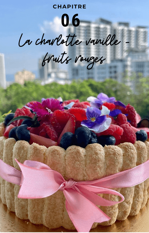 Chapitre 06, la charlotte vanille fruits rouges