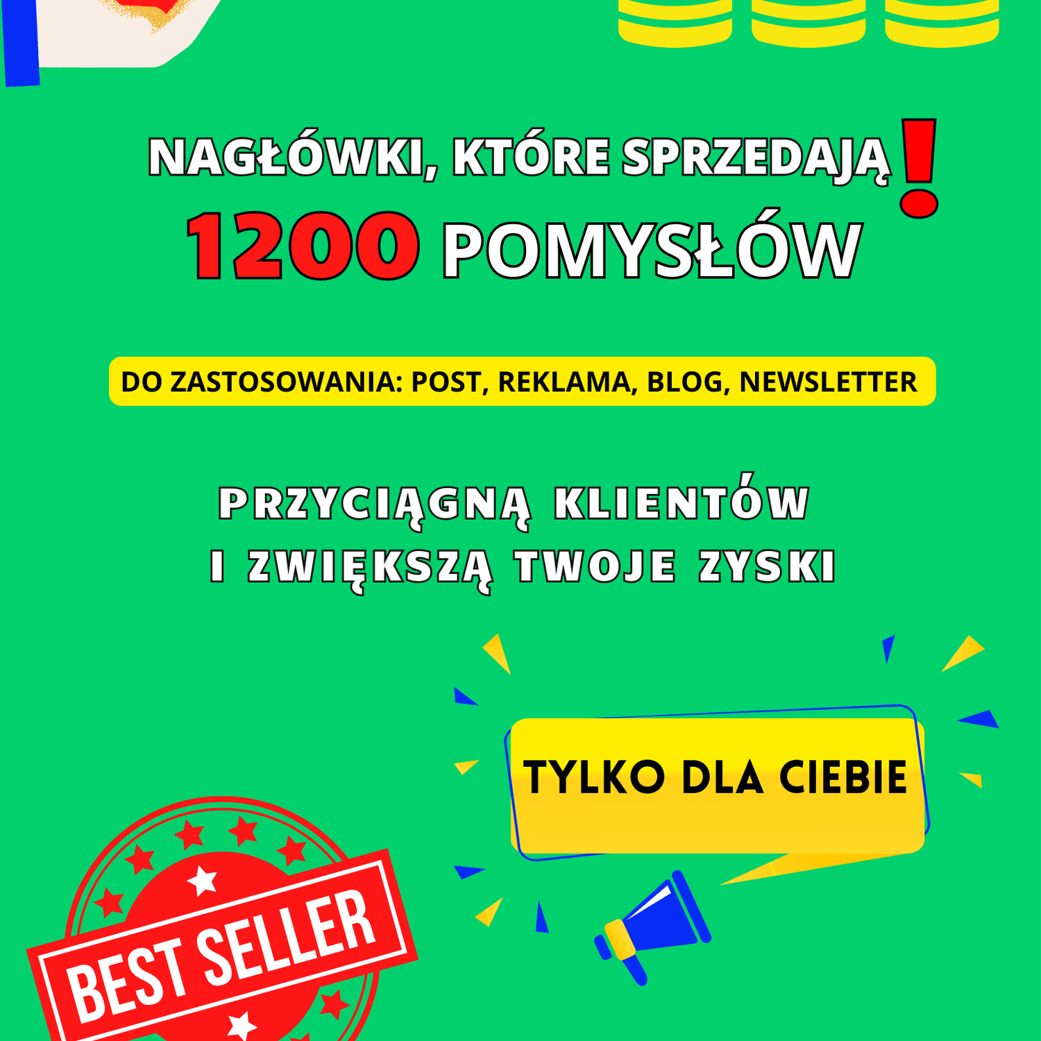Nagłówki, które sprzedają!  1200Pomysłów