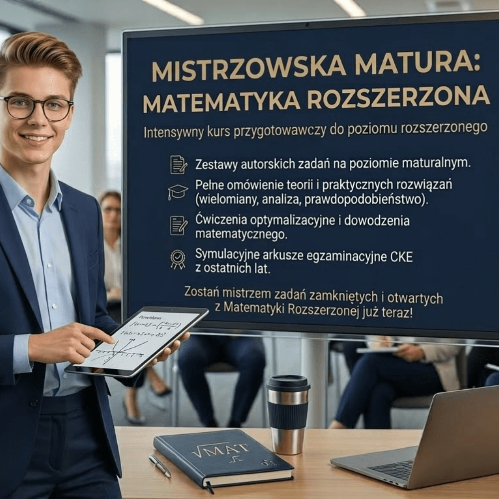 Kurs maturalny online z matematyki - Poziom Rozszerzony - wiedzazamilion.pl
