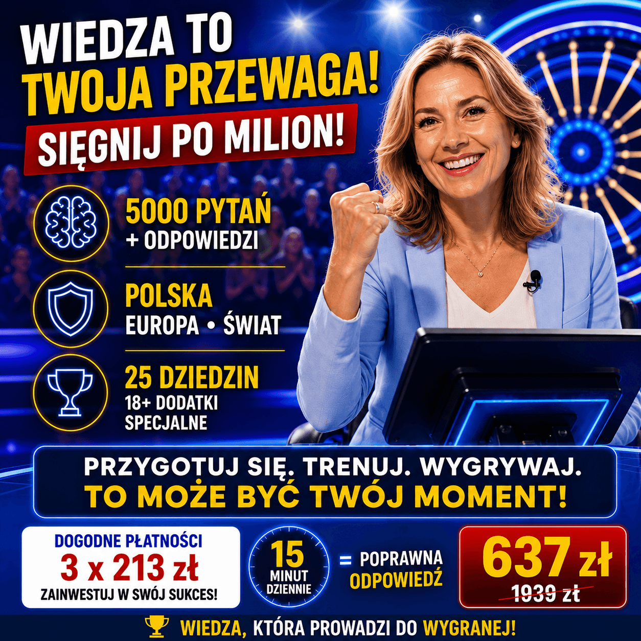 Zobacz jak łatwo i szybko wygrać w "Milionerach"
