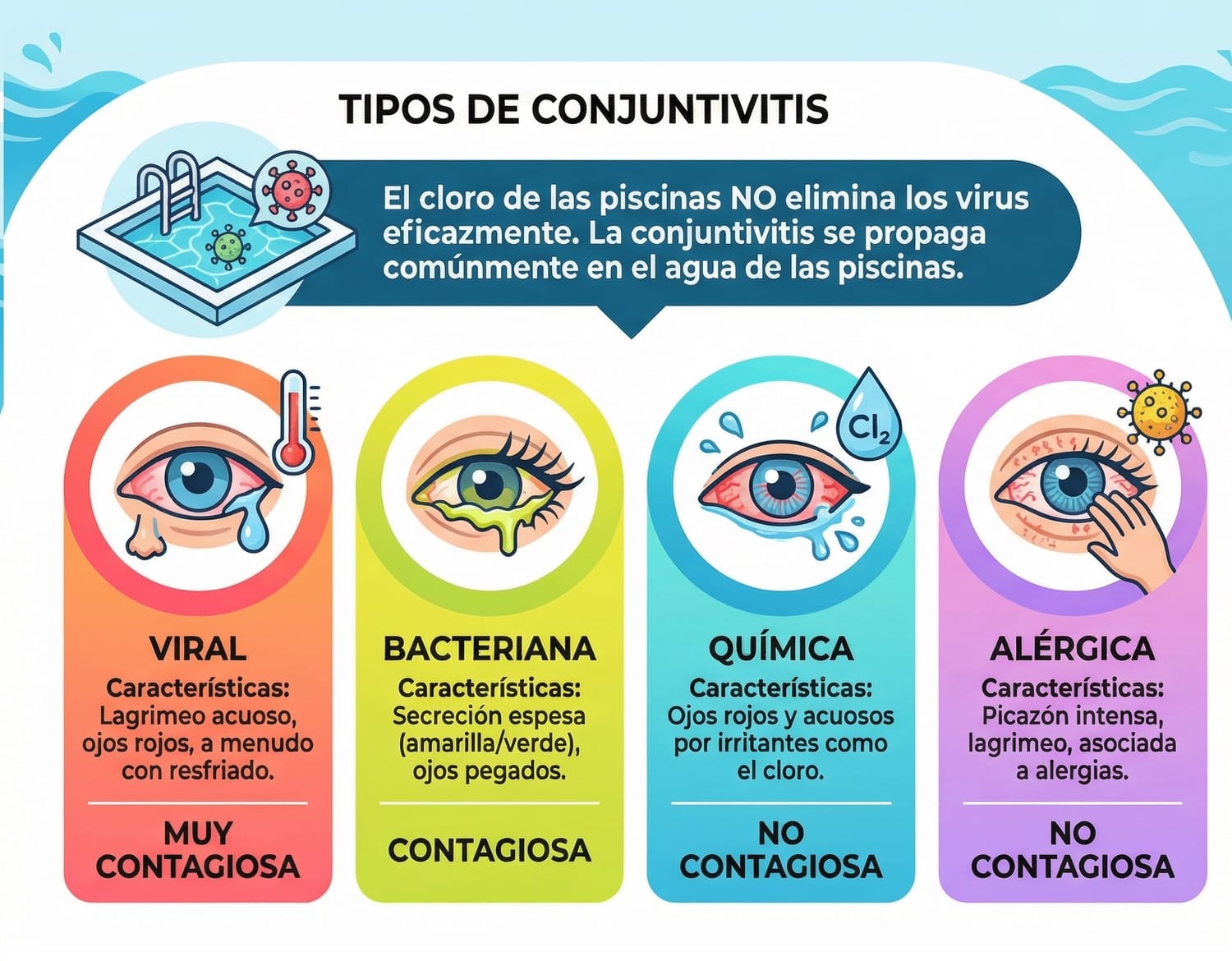 Guía para tipos de Conjuntivitis