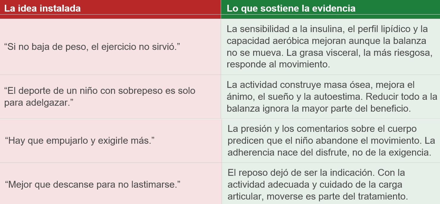 Cuatro ideas instaladas
