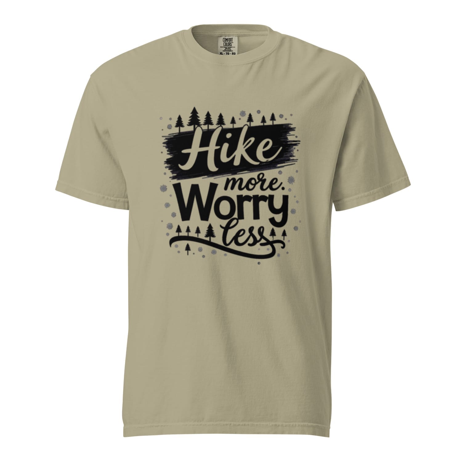 HIKE MORE WORRY LESS B&W Made in USA Unisex T Shirt