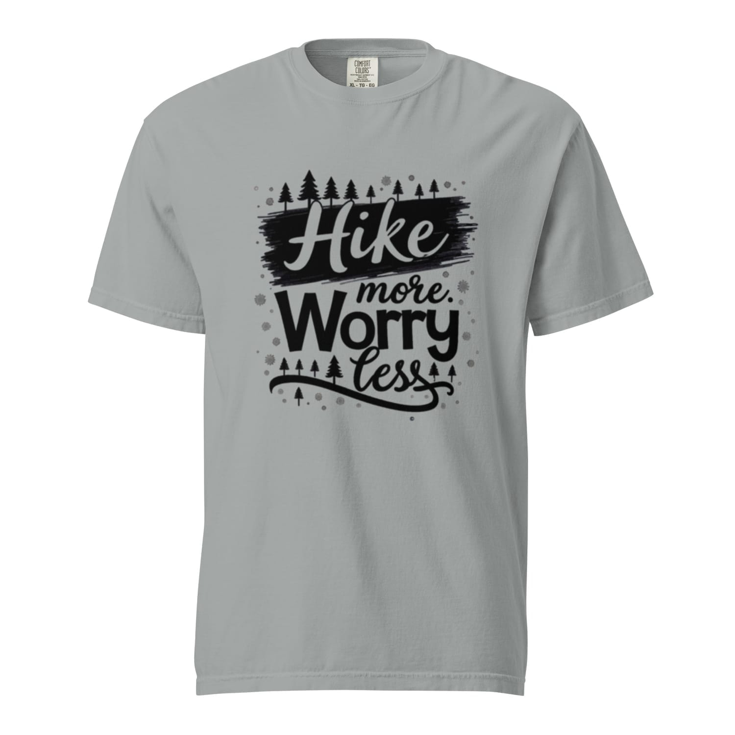 Hike More Worry Less Charcoal Heather T Shirt