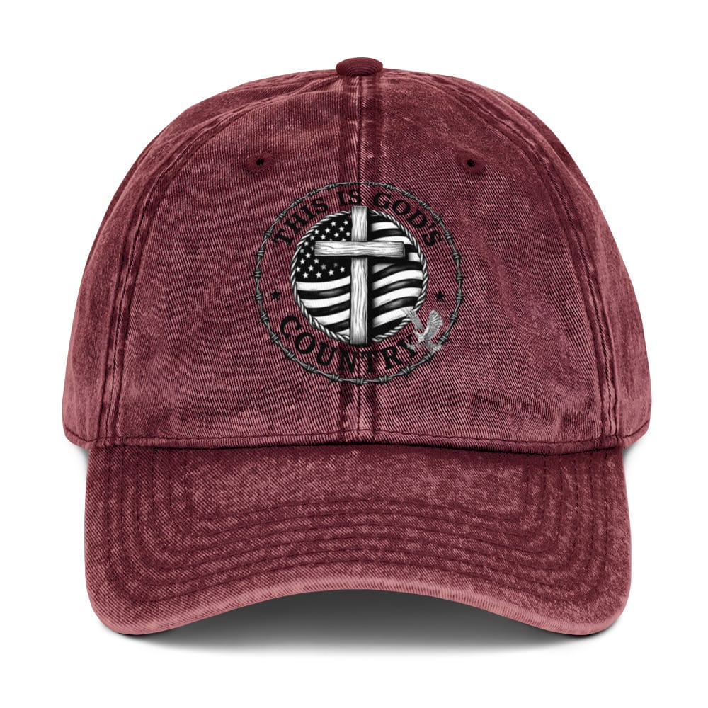 Maroon This is God's Country Ball Cap