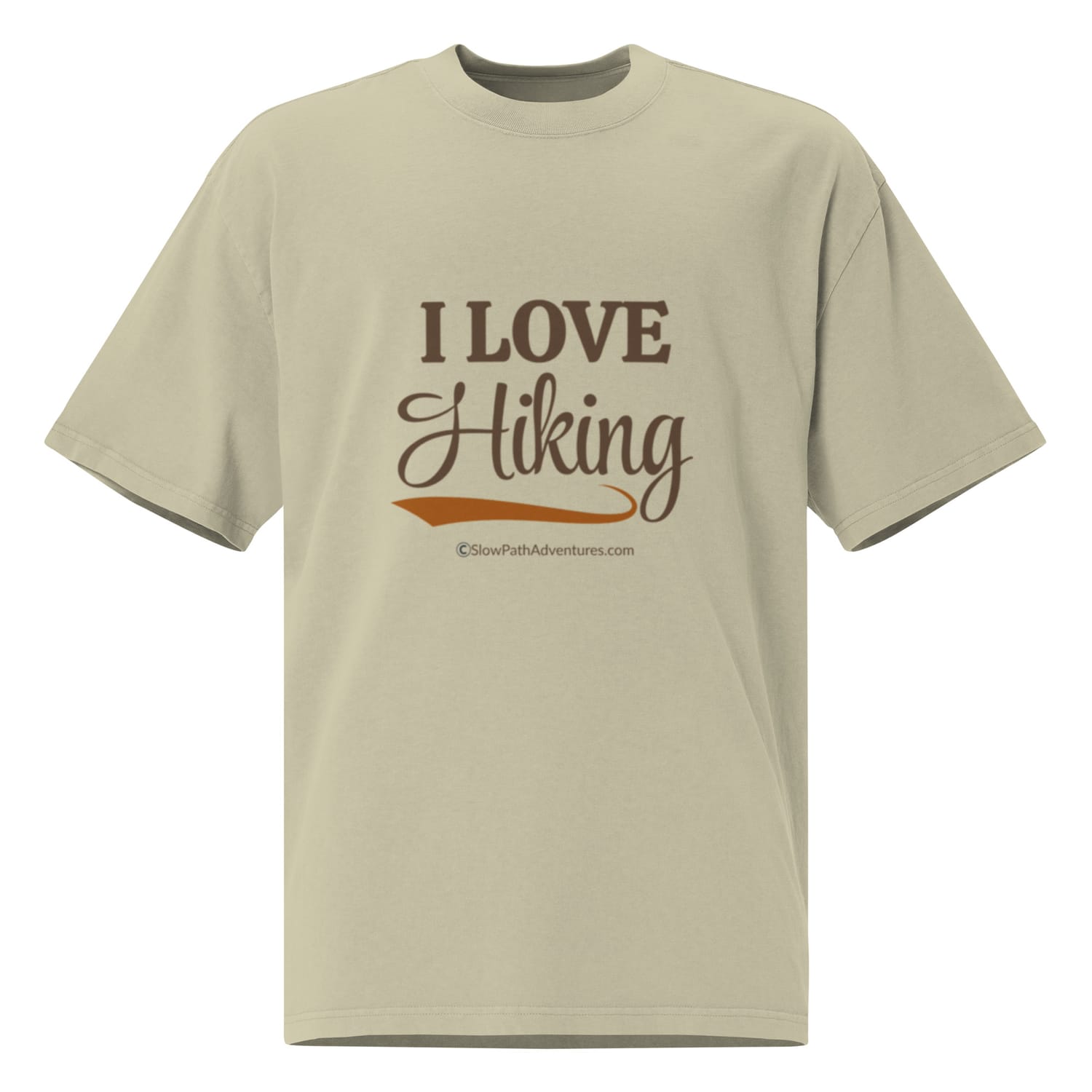 Eucalyptus I Love Hiking Oversized T Shirt