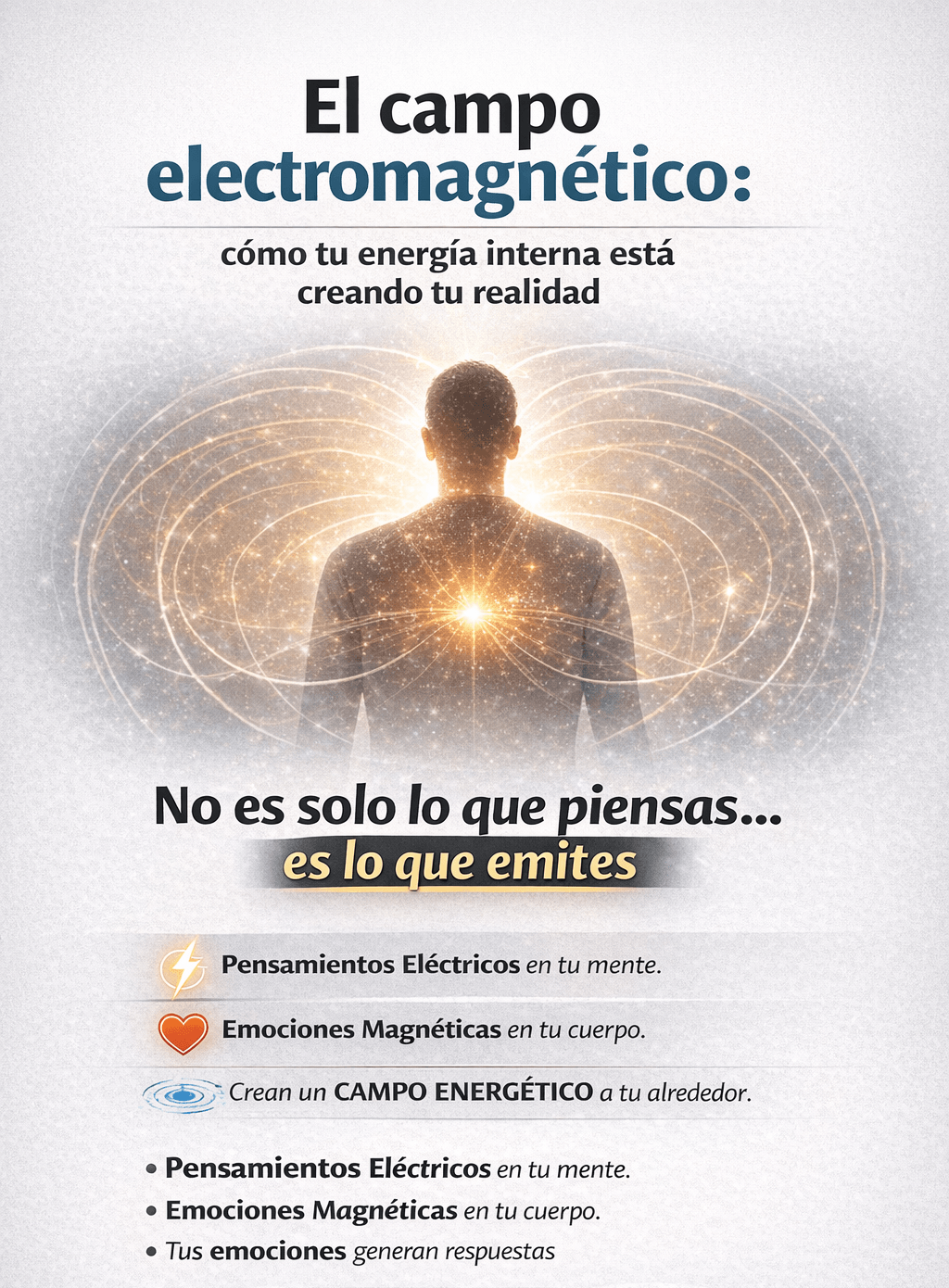 El campo electromagnetico: pensamientos y emociones