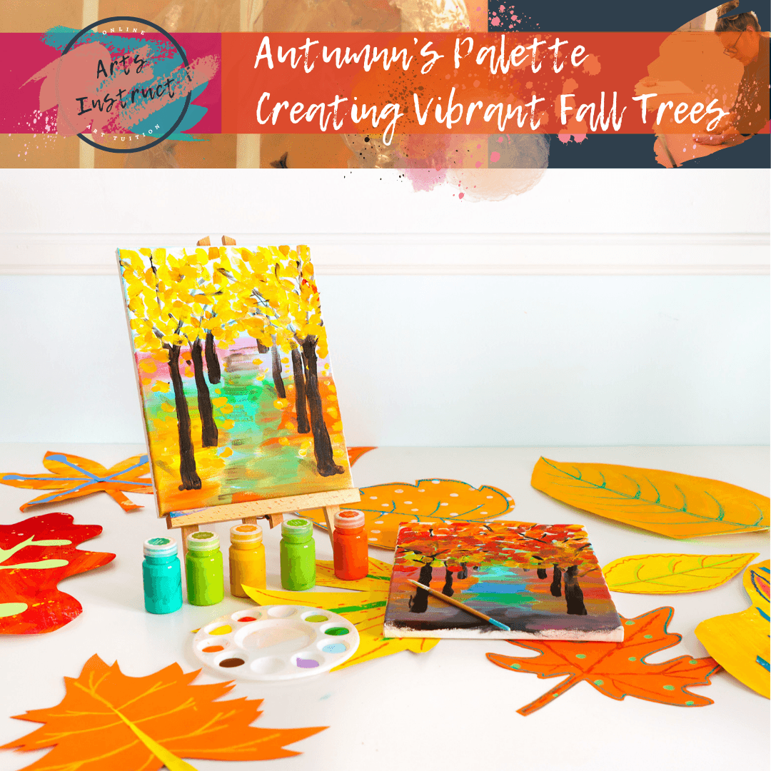 Leonid Afremov was known for his bold paintings. Paint your own autumn scene and learn about one-point perspective.