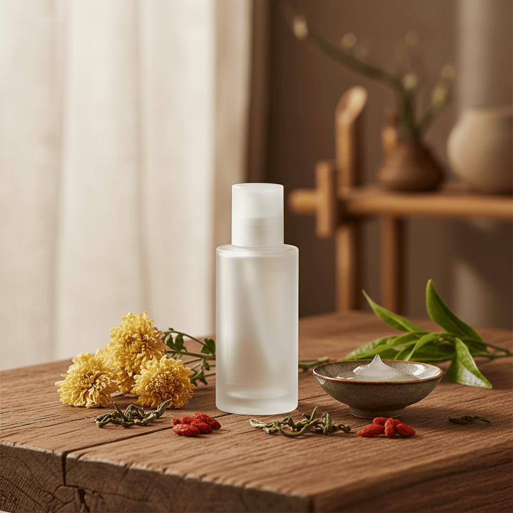 Natural preservative skincare with rosemary extract and botanical ingredients for safe cosmetic formulation