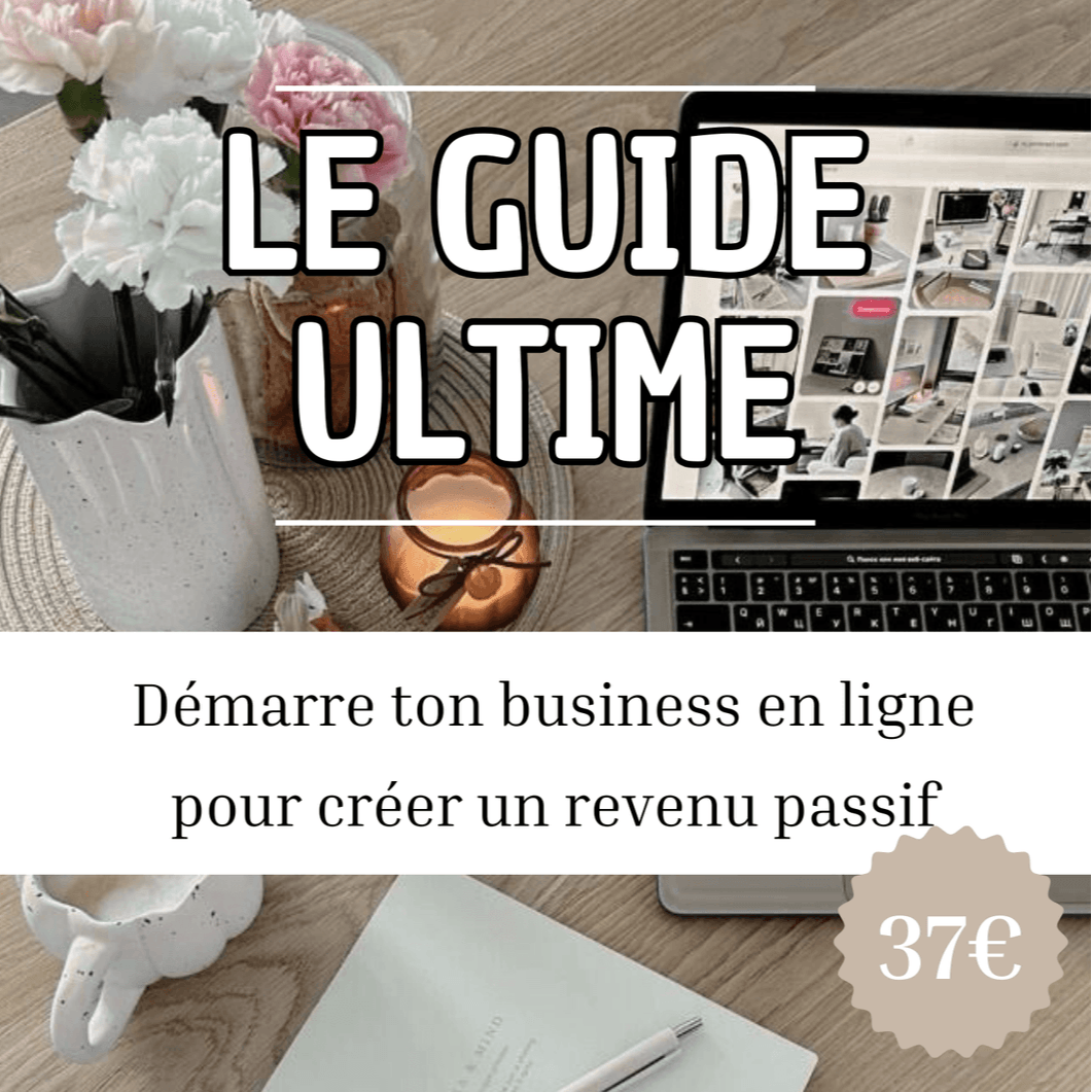 Démarre ton business en ligne pour créer un revenu passif