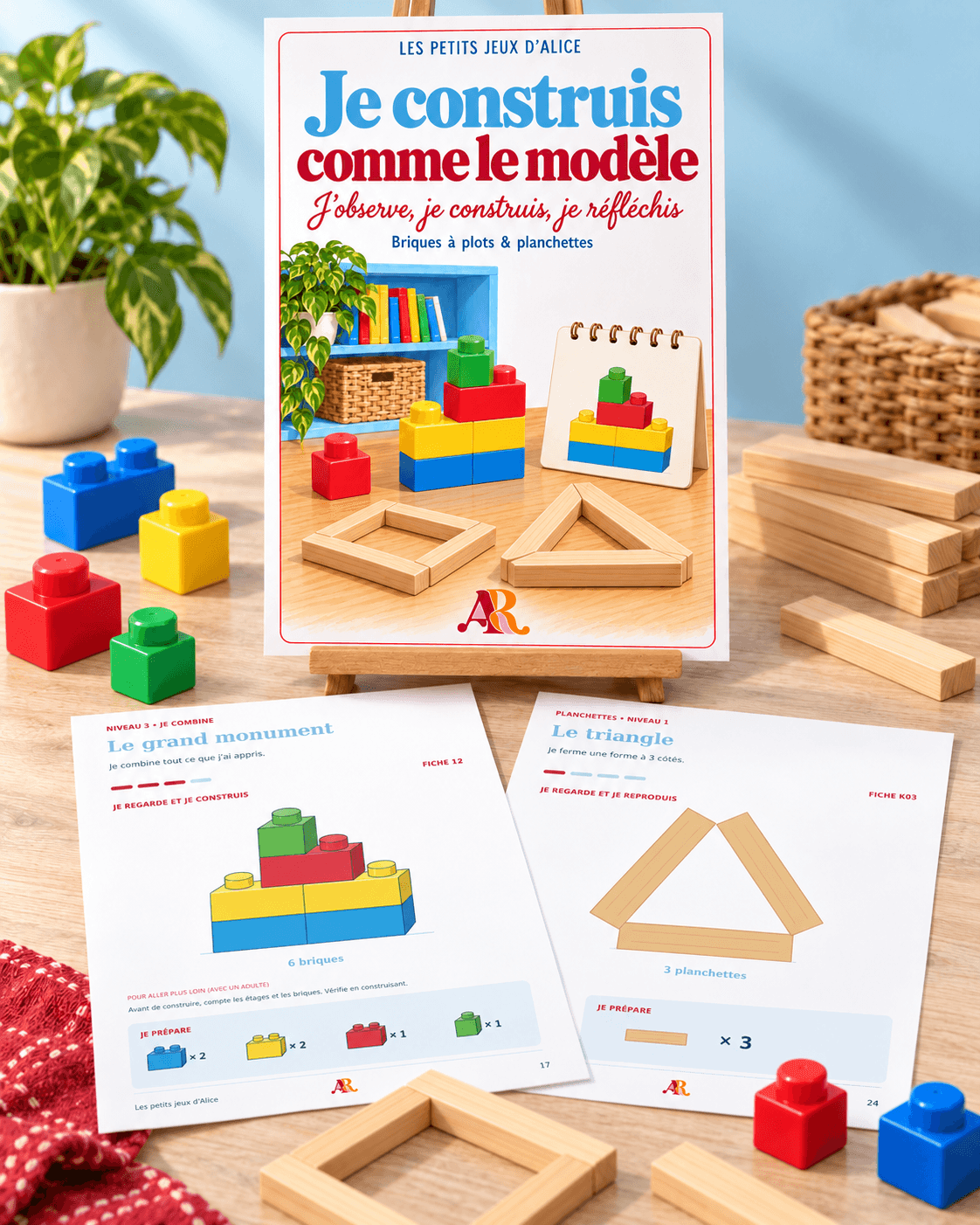 Aperçu du pack Je construis comme le modèle