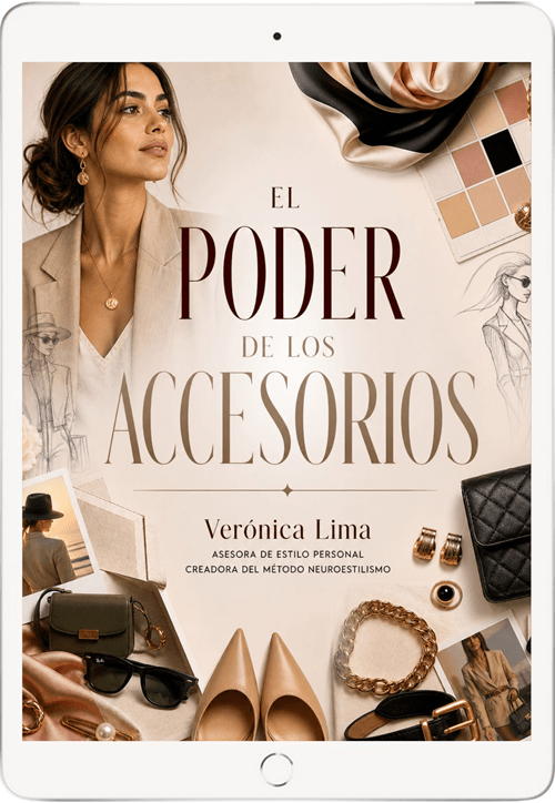 Portada del ebook “El poder de los accesorios”, una guía de estilo para mujeres creada por Verónica Lima.