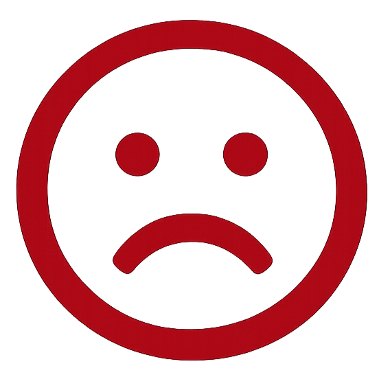 Sad emoji face