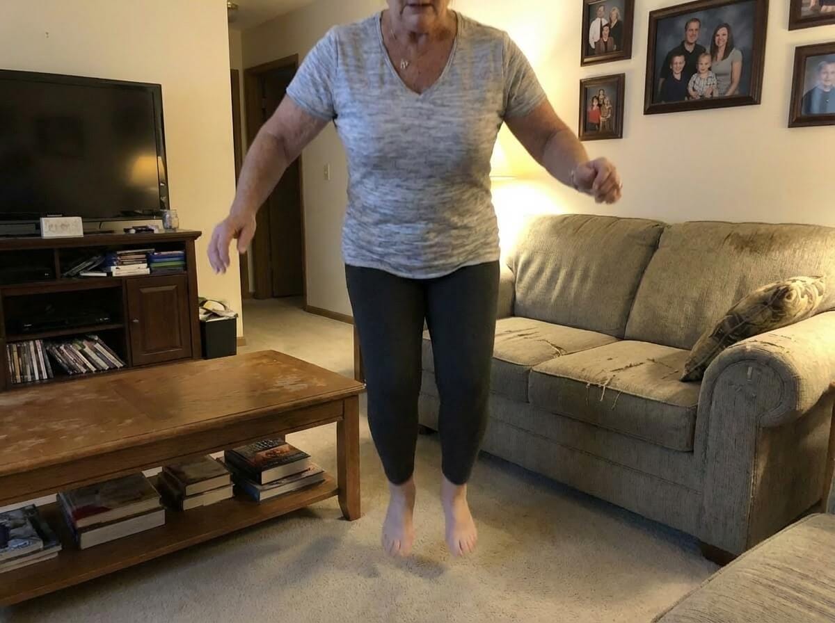 Patricia at door