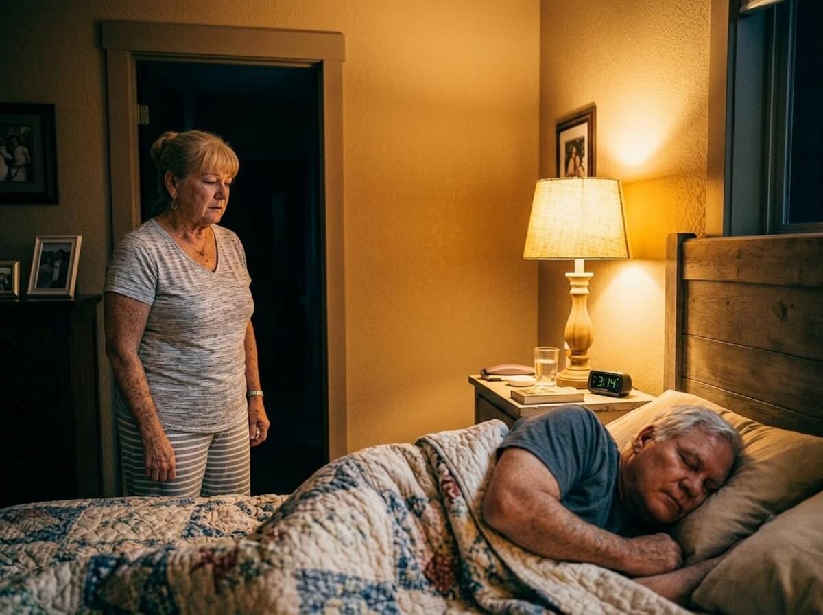 Patricia at door
