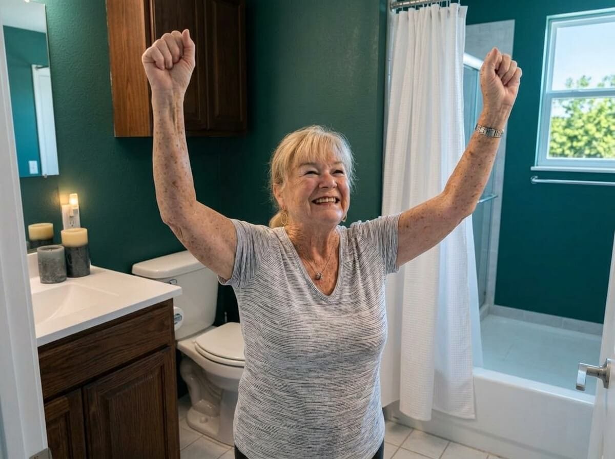 Patricia at door