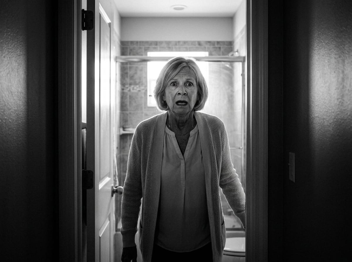Patricia at door