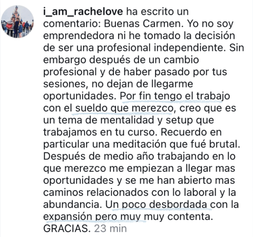 Testimonio de Raquel