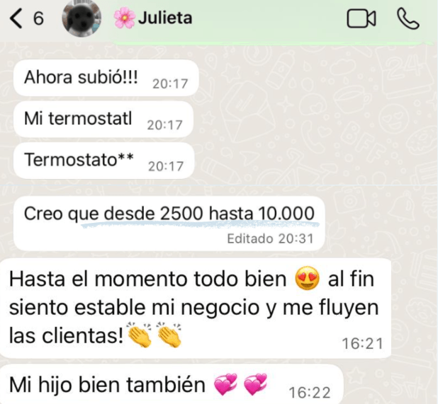 Testimonio de Julieta