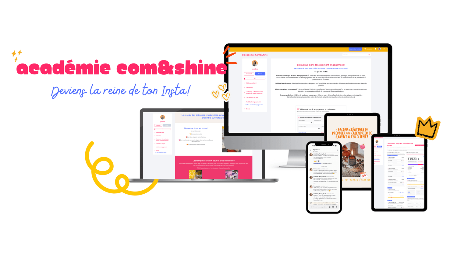 Académie Com&Shine, le réseau des créatives