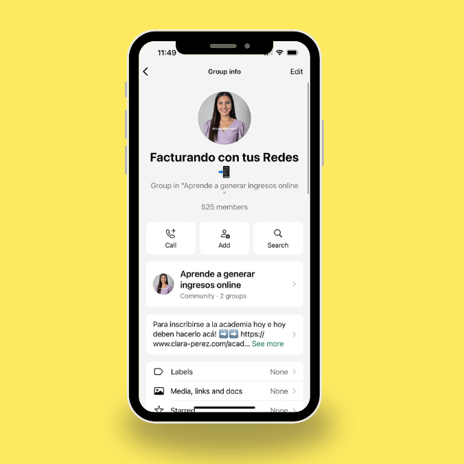 Comunidad GRATIS de WhatsApp