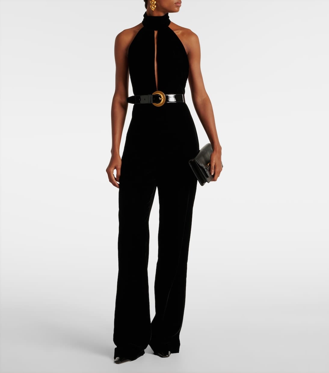 Tom Ford black satin stretch jersey jumpsuit — luxury investment piece women 2026 — quiet luxury fashion — aecreativ.eu