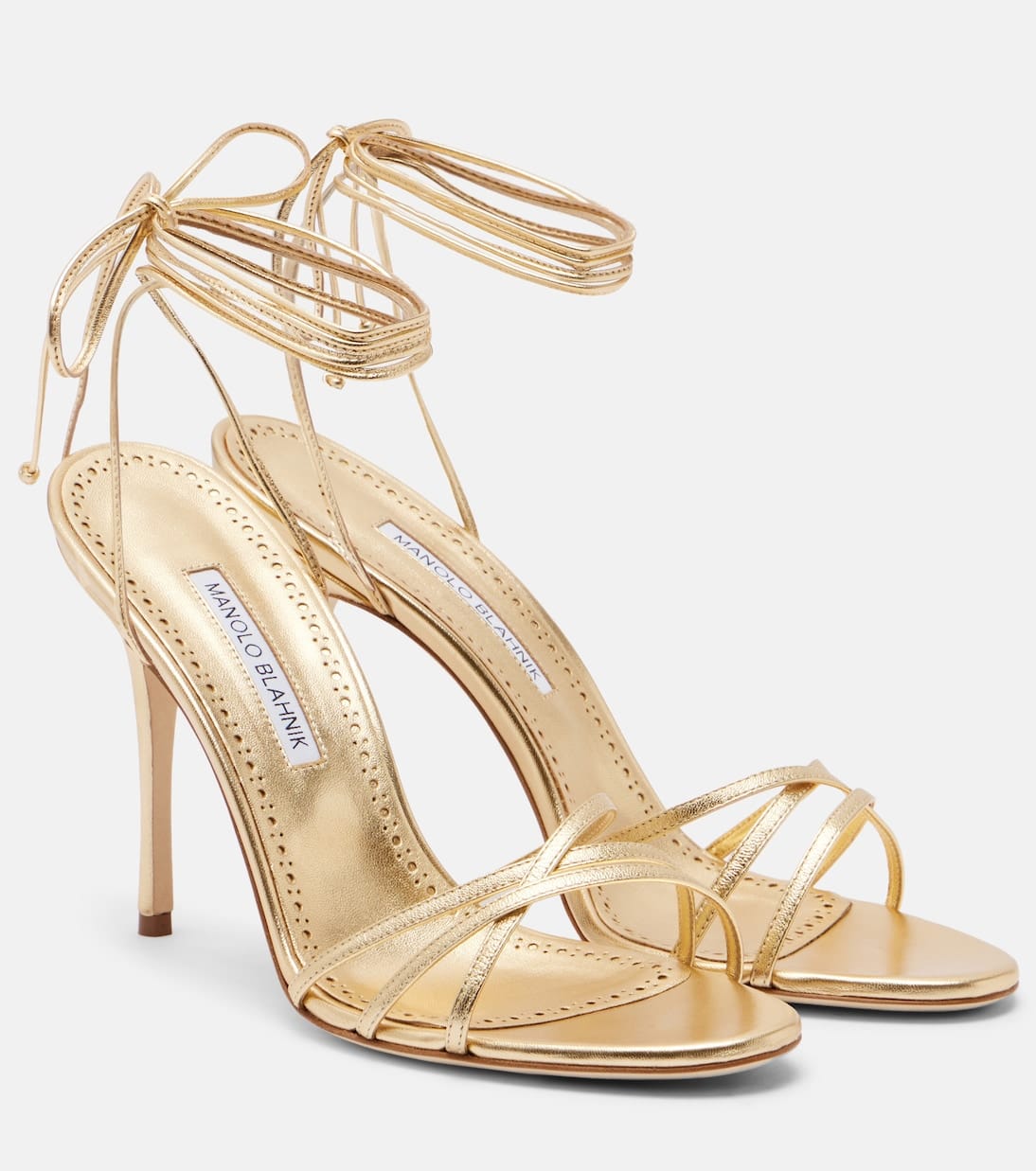 Manolo Blahnik Hangisi 105 satin pump black crystal buckle — luxury investment shoes women 2026 — aecreativ.eu