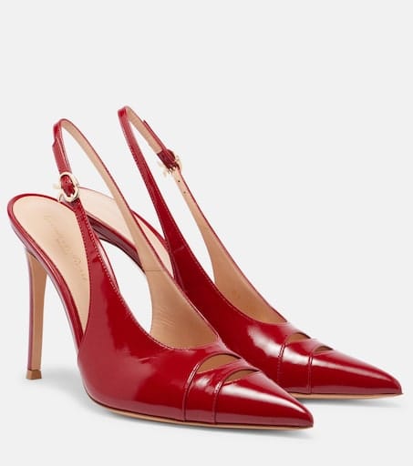 Gianvito Rossi 105 slingback pump patent leather red — luxury investment shoes women 2026 — aecreativ.eu