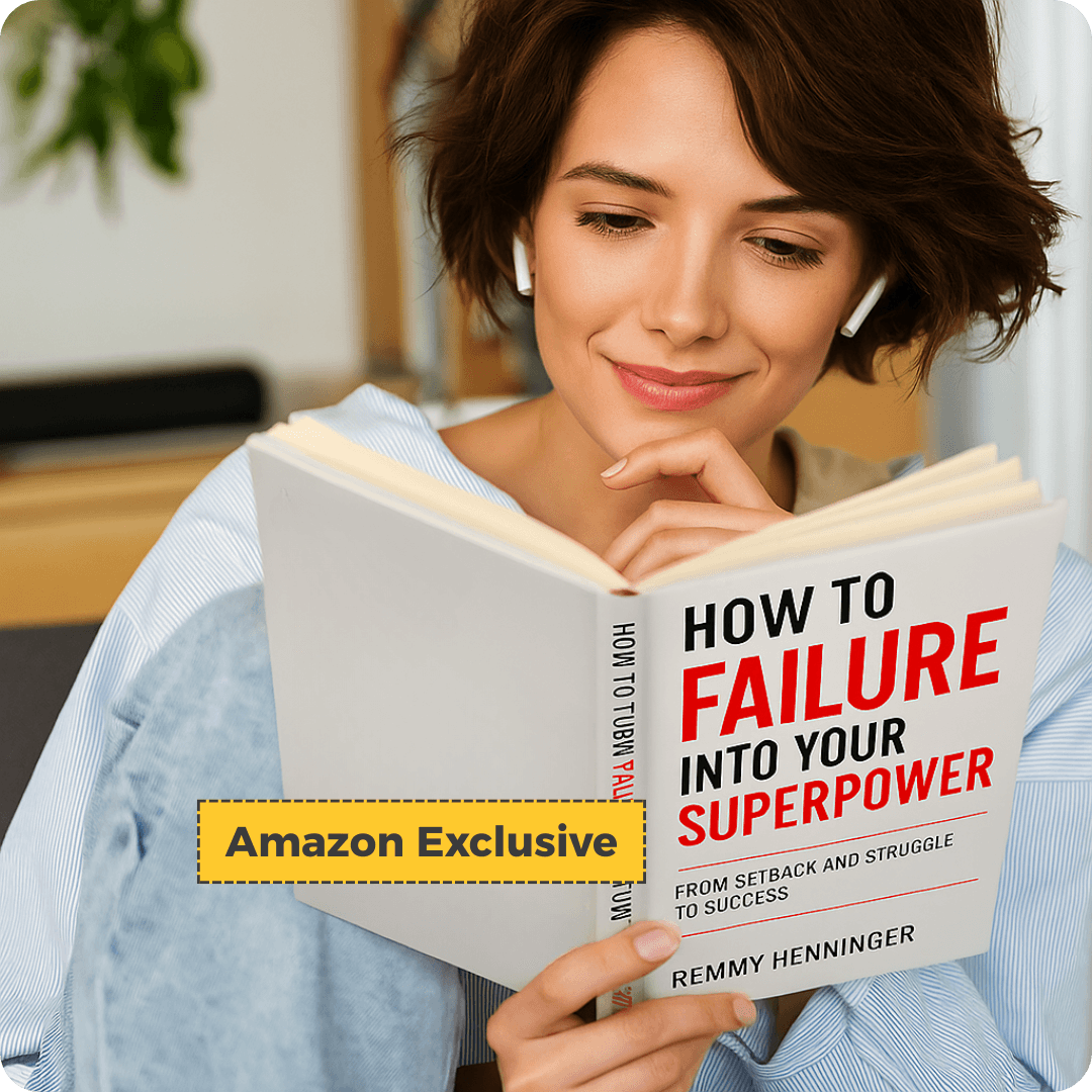 Young Woman reading How to Turn Failure into Your Superpower Paperback