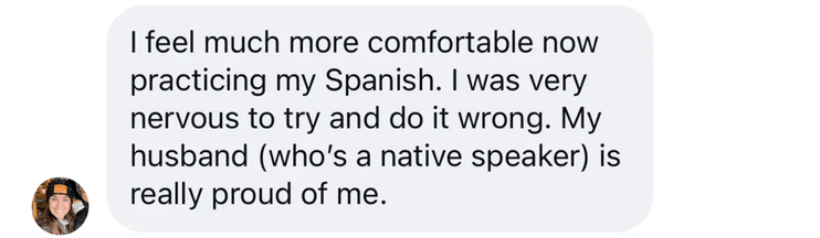 Jenny student testimonial screenshot