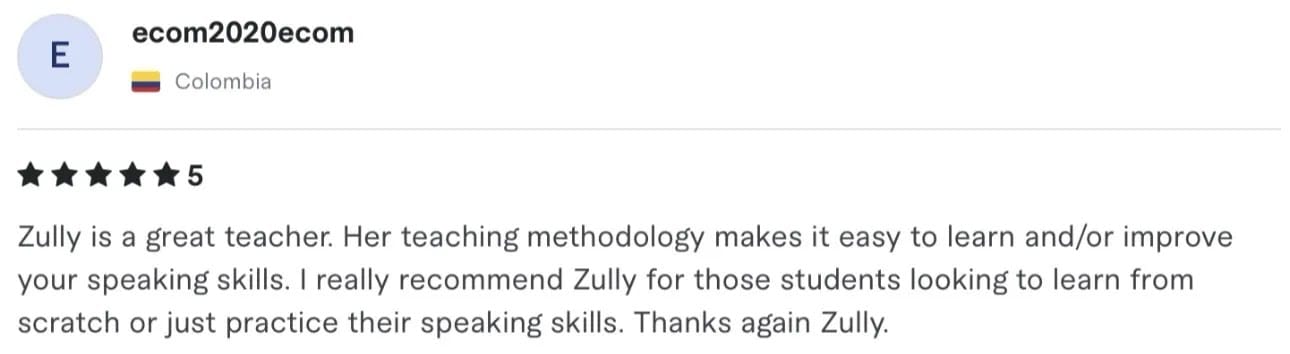 SpaniCool student testimonial