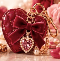 Romantic mini bag charm style