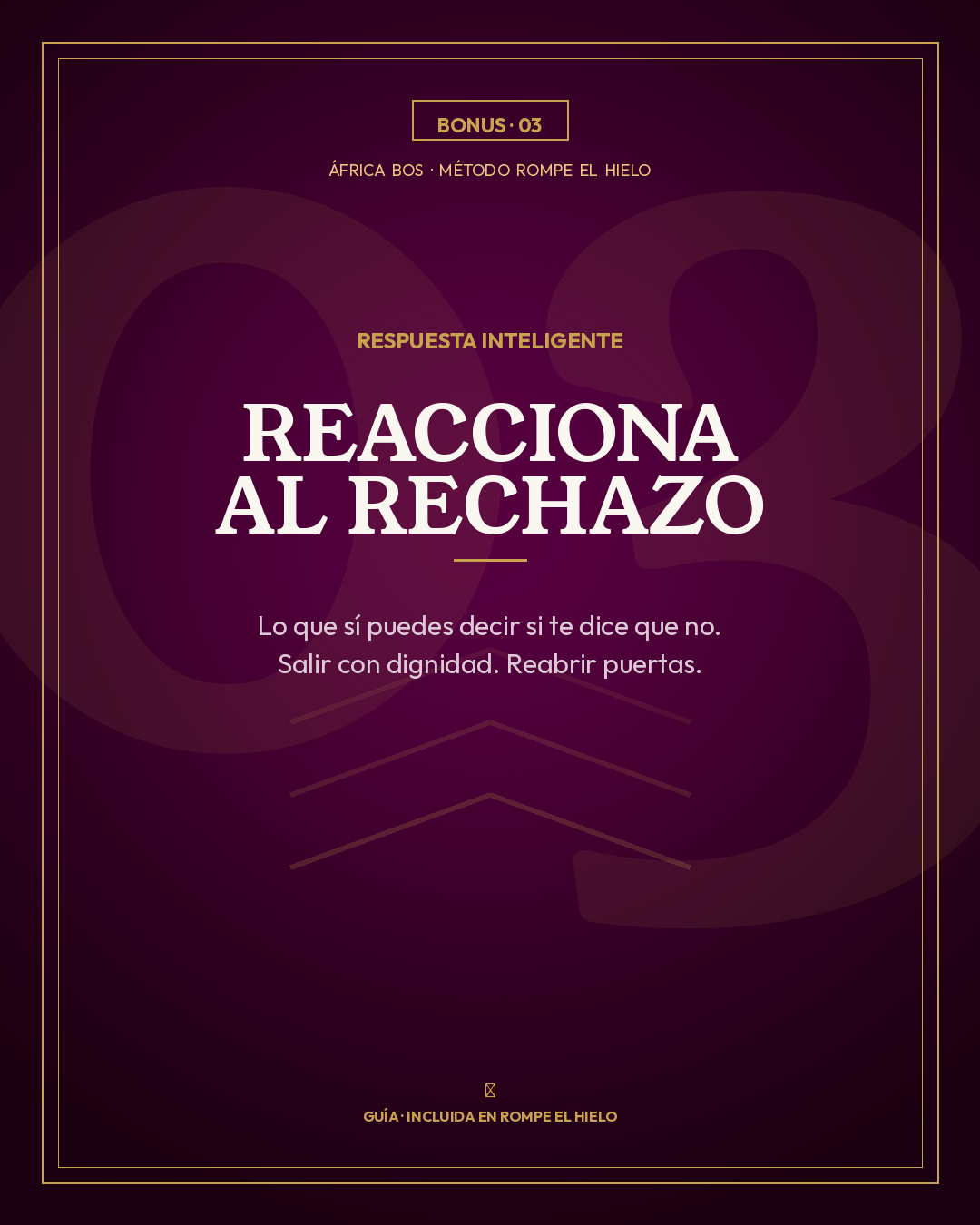 Cómo reaccionar si te dice que no