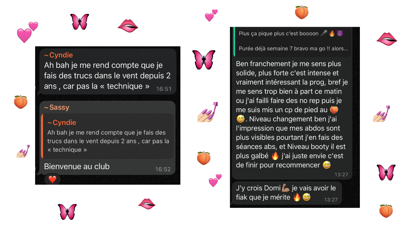 résultat programme fessiers femme", "coach sportive Boulogne