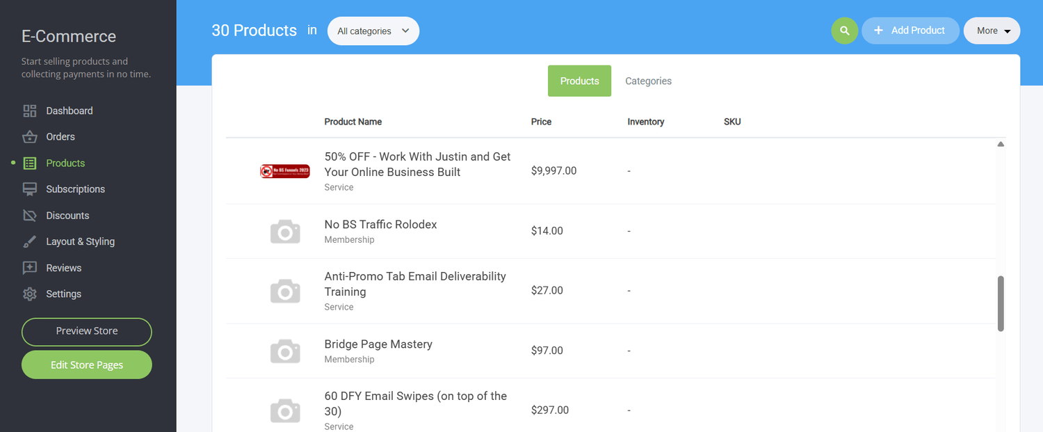 the home business academy funnel builder create your own products