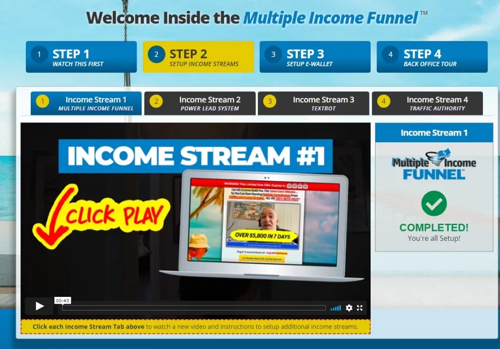 multiple income funnel review income streams