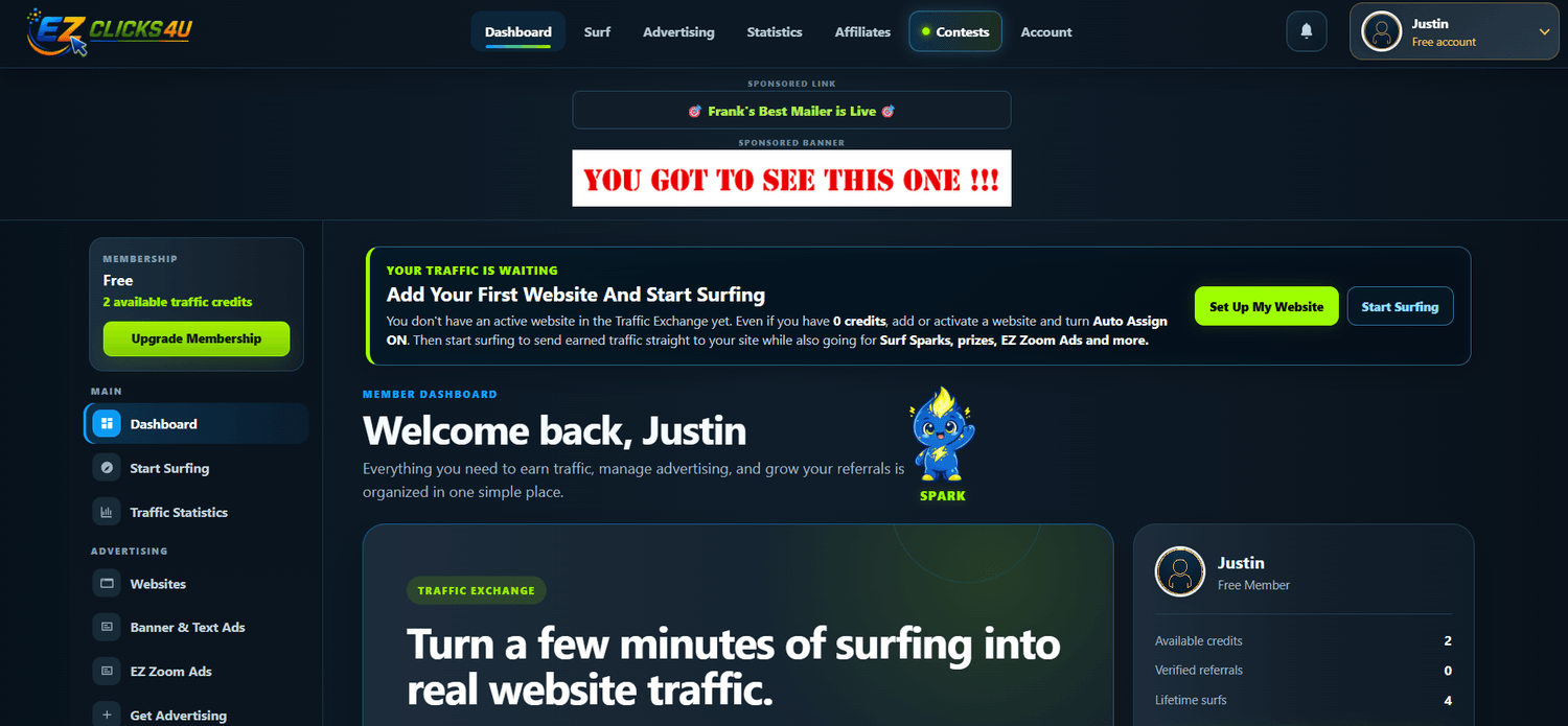 ez clicks 4u review back office