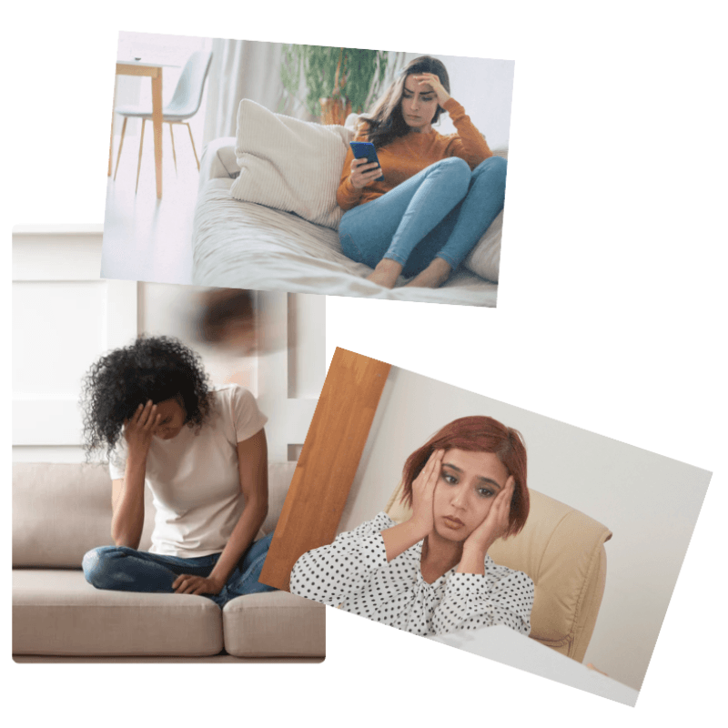 Woman feeling overwhelmed after saying yes when she wanted to say no