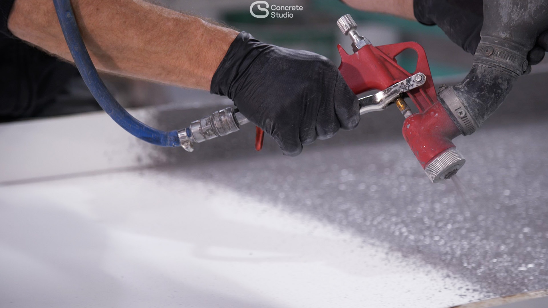 Wall mounted sink by Concrete Studio
