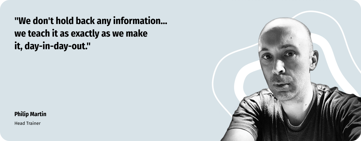 Head GFRC trainer, Phil Martin of Concrete Studio