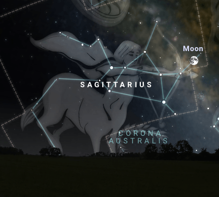 Constellation Sagittarius Moon Rising
