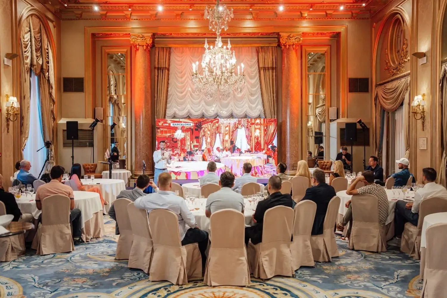 Exclusive business event in a luxury venue in Europe and Dubai