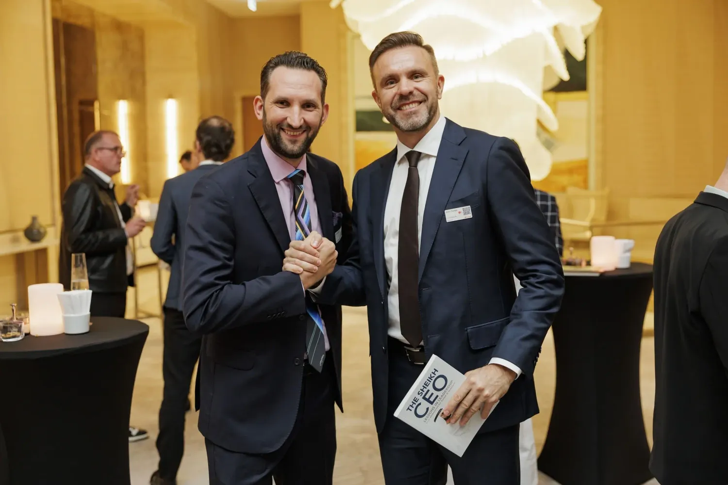 Business leaders networking